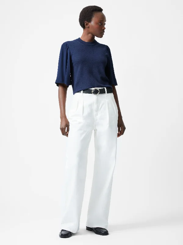 cropped women cardigan to pair with high - waisted jeansKrista Knits Flared Sleeve Jumper cropped women cardigan to pair with high - waisted jeansKrista Knits Flared Sleeve Jumper