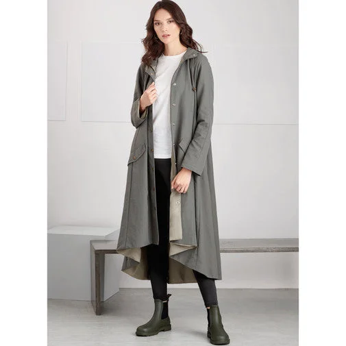 Hooded women's puffer coats in neon colors for high - visibility sportsSimplicity Jacket/Coat S9713 Hooded women's puffer coats in neon colors for high - visibility sportsSimplicity Jacket/Coat S9713