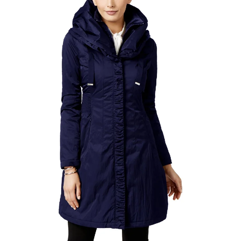 Women's faux fur coats in bright colors for a bold fashion statementTahari Womens Hooded Long Raincoat Women's faux fur coats in bright colors for a bold fashion statementTahari Womens Hooded Long Raincoat