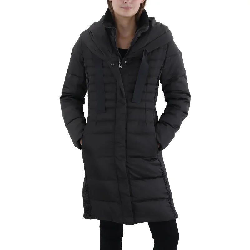 Shearling - lined women's leather coats for ultimate warmth and luxuryTahari Womens Insulated Layered Puffer Jacket Shearling - lined women's leather coats for ultimate warmth and luxuryTahari Womens Insulated Layered Puffer Jacket