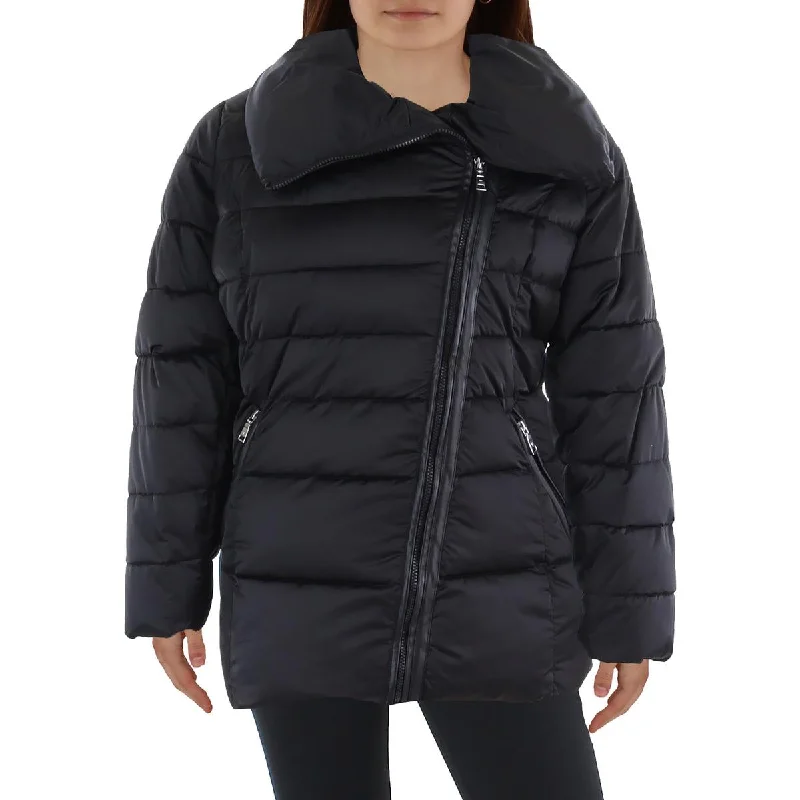 Women's pea coats with brass buttons for a nautical - inspired styleTahari Womens Plus Insulated Asymmetric Puffer Jacket Women's pea coats with brass buttons for a nautical - inspired styleTahari Womens Plus Insulated Asymmetric Puffer Jacket
