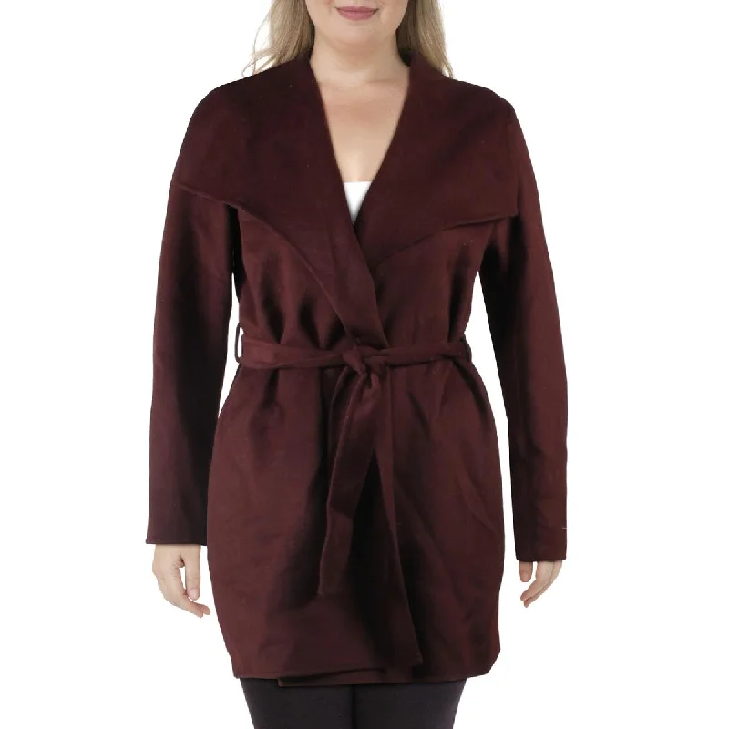 Mid - length women's down coats in a slim fit for a modern and sleek appearanceTahari Womens Winter Wool Blend Wrap Coat Mid - length women's down coats in a slim fit for a modern and sleek appearanceTahari Womens Winter Wool Blend Wrap Coat