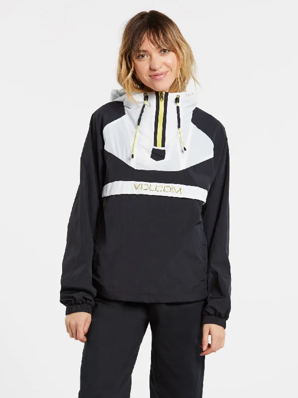 Embroidered women's cotton coats in a bohemian pattern for a unique designThroback Ins Windbreaker Jacket - BLACK Embroidered women's cotton coats in a bohemian pattern for a unique designThroback Ins Windbreaker Jacket - BLACK