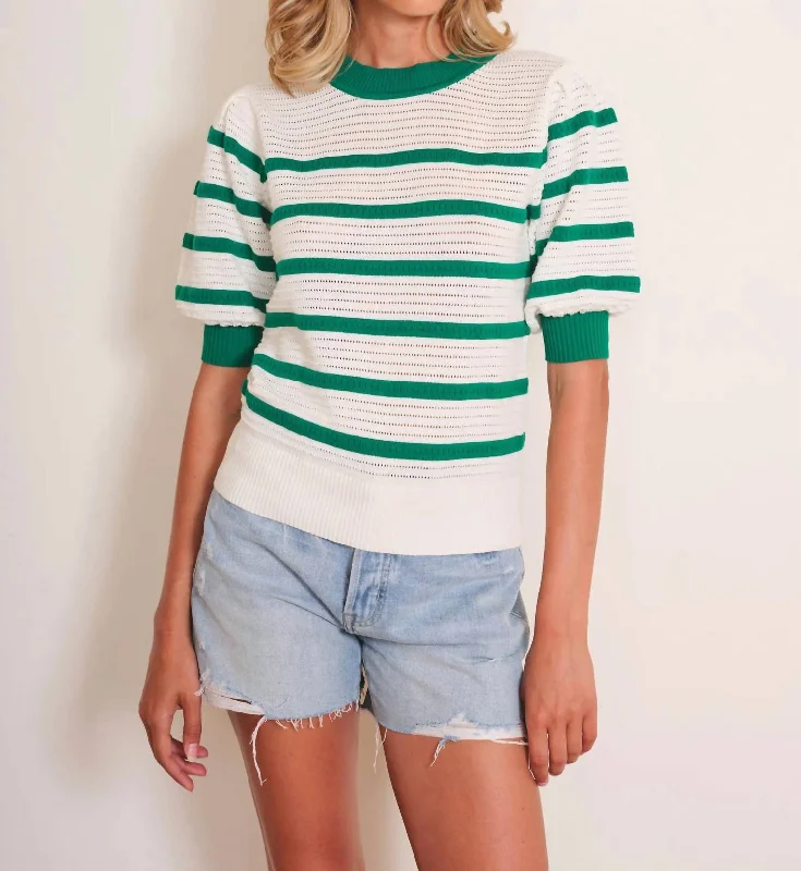 V - Neck Women's Ribbed Sweater Dresses with Belt for a Defined WaistBari Sweater In Green White V - Neck Women's Ribbed Sweater Dresses with Belt for a Defined WaistBari Sweater In Green White