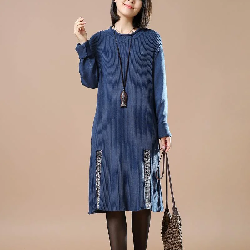 Sleeveless Women's Silk - Trimmed Sweaters for Summerboutique blue knit dress oversized long sweaters women hem patchwork sweater 2018 spring Sleeveless Women's Silk - Trimmed Sweaters for Summerboutique blue knit dress oversized long sweaters women hem patchwork sweater 2018 spring
