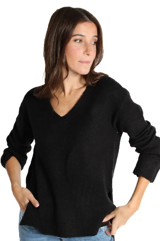 Hooded Women's Fleece - Lined Sweaters for WinterCharmaine V-neck Sweater