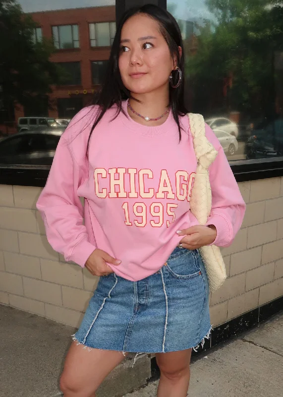 Plus Size Women's Sequined Sweaters for Special OccasionsChicago 1995 Crewneck