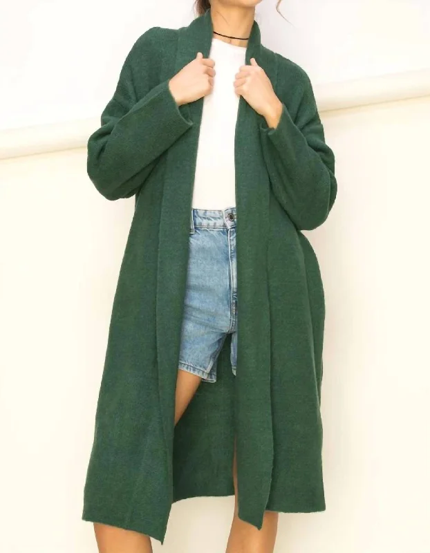 Empire Waist Women's Alpaca Wool Sweater Dresses in Earthy TonesDouble Zero Get The Trend Long Sleeve Duster Sweater In Hunter Green Empire Waist Women's Alpaca Wool Sweater Dresses in Earthy TonesDouble Zero Get The Trend Long Sleeve Duster Sweater In Hunter Green