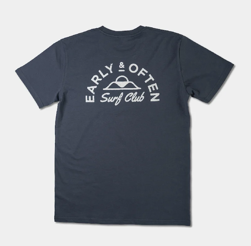 Organic Cotton Women T Shirt for Eco - Conscious WearersEarly & Often Tee | Petrol Blue