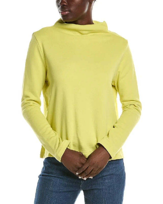 Plus Size Women's Asymmetric Hem Sweater Dresses in Modern DesignsEILEEN FISHER Funnel Neck Top Plus Size Women's Asymmetric Hem Sweater Dresses in Modern DesignsEILEEN FISHER Funnel Neck Top