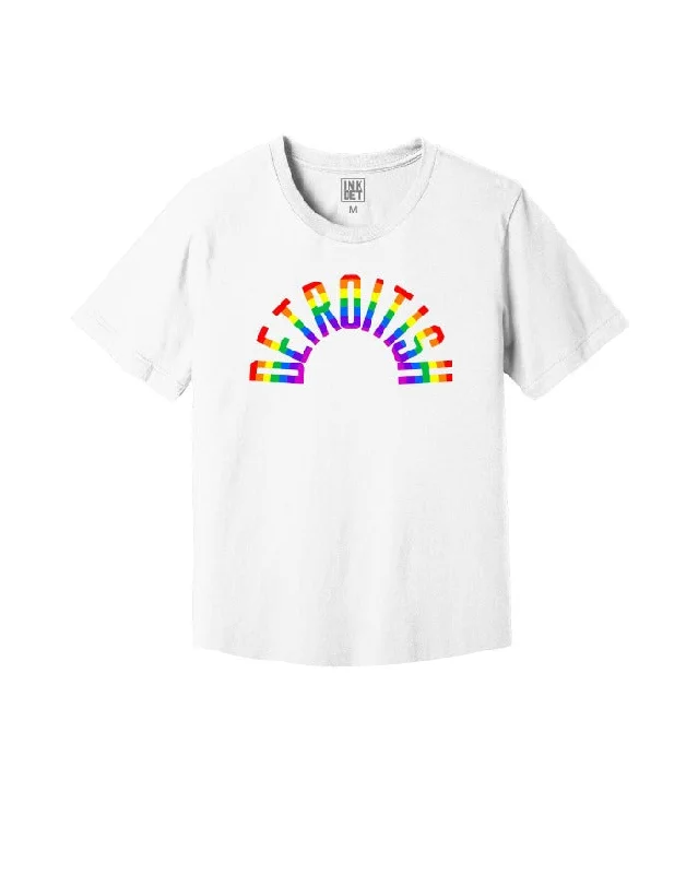 Long Sleeve Women T Shirt for Cooler WeatherInk Detroit Detroitish Kinda Cropped T-Shirt - White Long Sleeve Women T Shirt for Cooler WeatherInk Detroit Detroitish Kinda Cropped T-Shirt - White