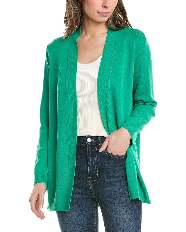 Longline Women's Mohair Sweater Dresses in a Loose FitJones New York Open Front Cardigan Longline Women's Mohair Sweater Dresses in a Loose FitJones New York Open Front Cardigan