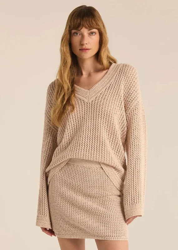Cropped Women's Angora Blend Sweaters for a Trendy LookKiami Crochet Sweater - Natural Cropped Women's Angora Blend Sweaters for a Trendy LookKiami Crochet Sweater - Natural