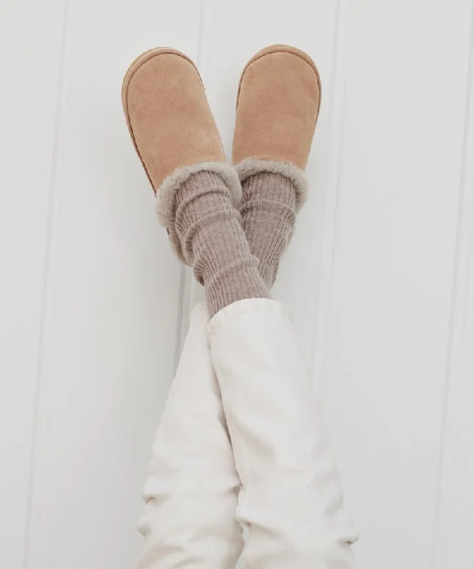 Longline Women's Mohair Sweater Dresses in a Loose FitLodge Outdoor Slipper