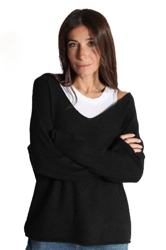 Tie - Front Women's Lambswool Sweaters in Pastel HuesLuna Lightweight Sweater