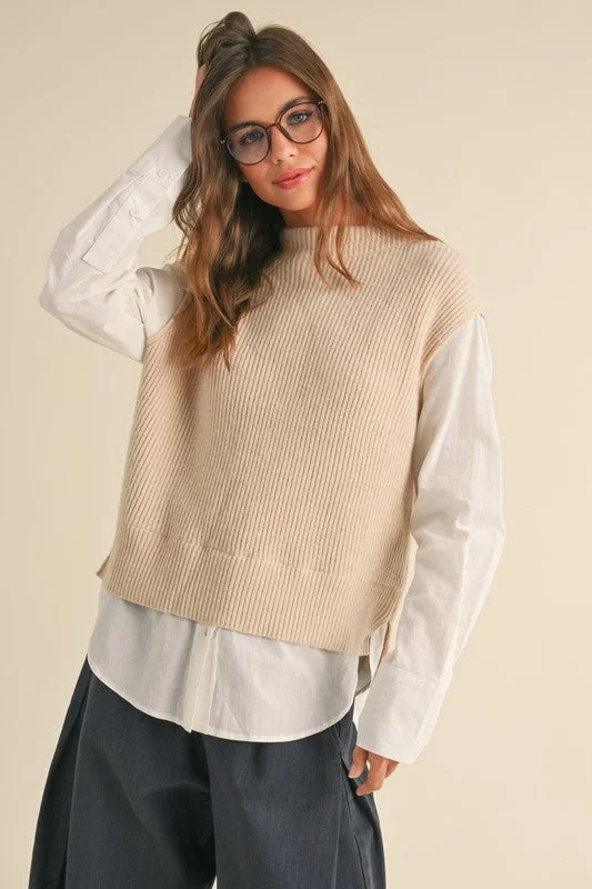 Split - Hem Women's Linen Blend Sweaters for SpringMaureen Sweater