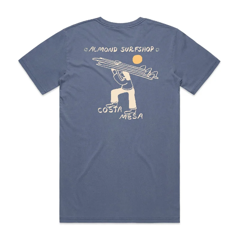 Pocketed Women T Shirt for Added FunctionalityMesa Stack Tee | Faded Blue