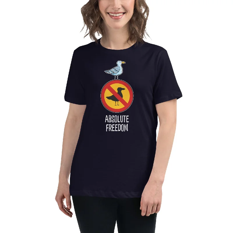 Plus Size Women T Shirt for a Comfortable and Flattering FitSartre - Absolute Freedom Seagull - Women's T-Shirt Plus Size Women T Shirt for a Comfortable and Flattering FitSartre - Absolute Freedom Seagull - Women's T-Shirt