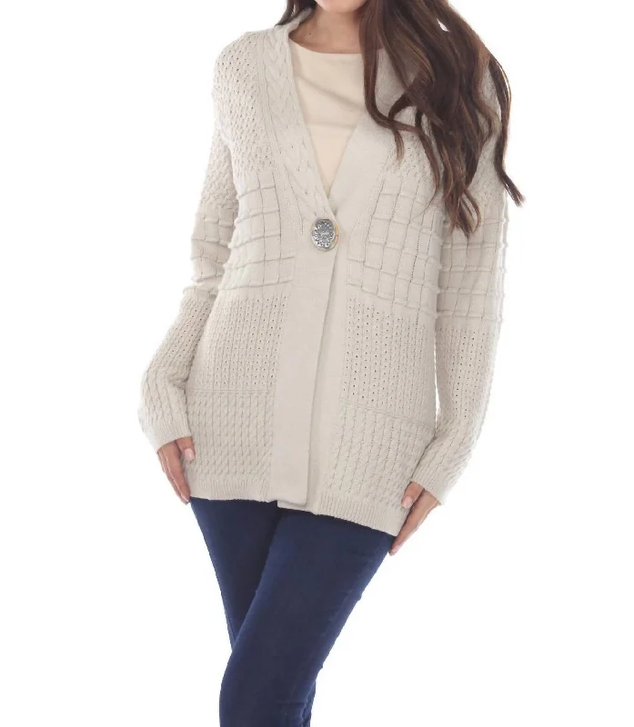 Women's Off - Shoulder Chunky Knit Sweater Dresses in Earth TonesSee The Good Cardigan In Pebble Women's Off - Shoulder Chunky Knit Sweater Dresses in Earth TonesSee The Good Cardigan In Pebble