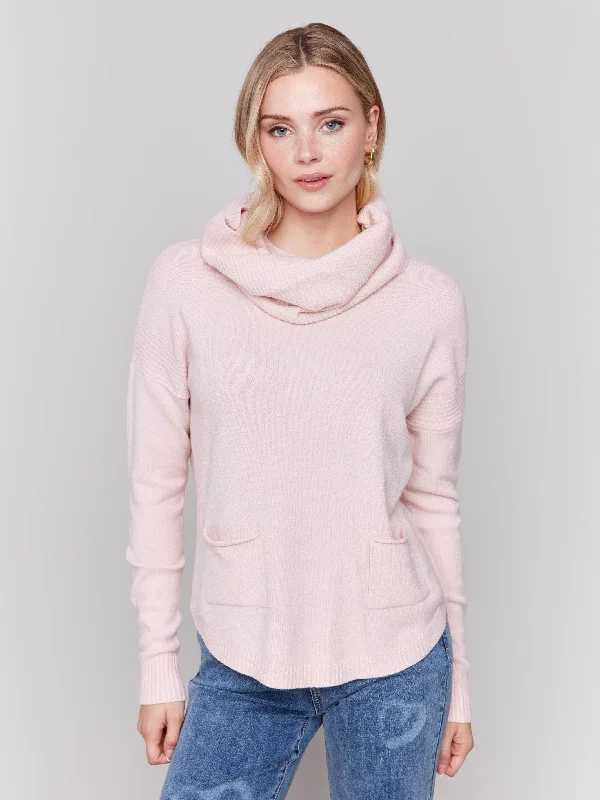 Short Sleeve Women's Cotton Blend Sweaters in Pastel ColorsSweater with Removable Scarf - Quartz Short Sleeve Women's Cotton Blend Sweaters in Pastel ColorsSweater with Removable Scarf - Quartz