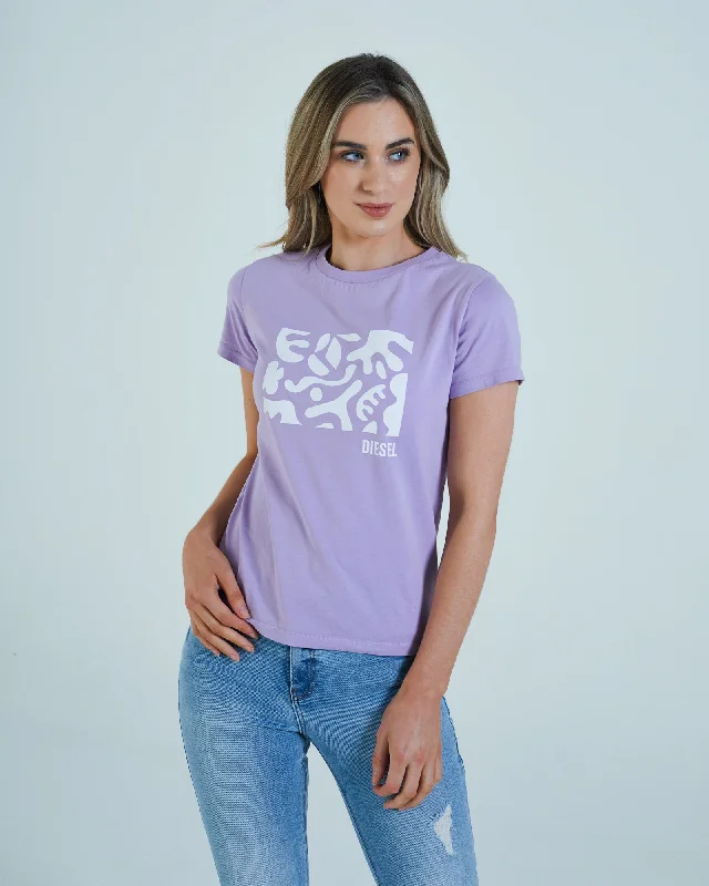 Muscle Women T Shirt for a Sporty and Casual LookEmmy Tee Dusky Lilac