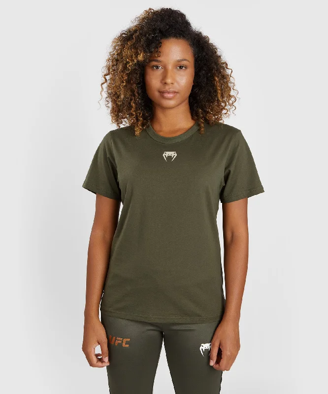 Graphic Print Women T Shirt for a Trendy StatementUFC Adrenaline by Venum Fight Week Women’s Short-sleeve Cotton T-shirt - Khaki Graphic Print Women T Shirt for a Trendy StatementUFC Adrenaline by Venum Fight Week Women’s Short-sleeve Cotton T-shirt - Khaki