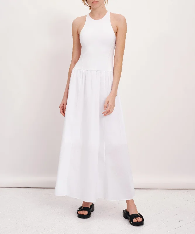 Crop Top Women T Shirt to Pair with High - Waisted BottomsPima Cotton Mixed Media Maxi Dress - White Crop Top Women T Shirt to Pair with High - Waisted BottomsPima Cotton Mixed Media Maxi Dress - White