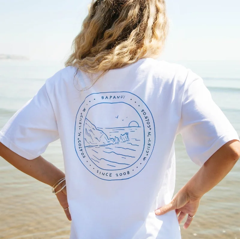 Floral Print Women T Shirt for a Feminine TouchWomen's Across The Solent Oversized T-Shirt Floral Print Women T Shirt for a Feminine TouchWomen's Across The Solent Oversized T-Shirt