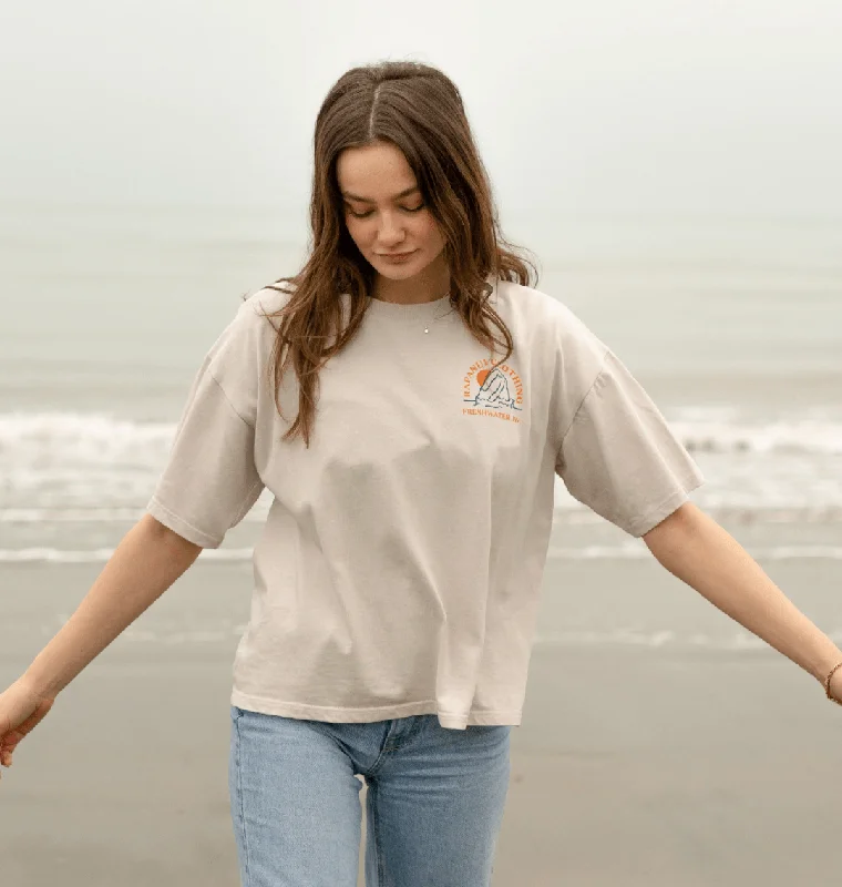 Plus Size Women T Shirt for a Comfortable and Flattering FitWomen's Freshwater Shore Oversized T-shirt Plus Size Women T Shirt for a Comfortable and Flattering FitWomen's Freshwater Shore Oversized T-shirt