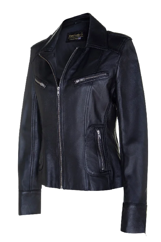 Women's quilted puffer jackets in a cropped silhouette for a modern twist9823 Biker Trend Ladies Leather Jacket Women's quilted puffer jackets in a cropped silhouette for a modern twist9823 Biker Trend Ladies Leather Jacket