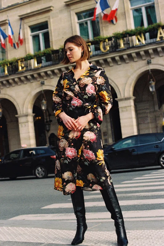 Sheath Women Dress with a Tailored Fit for a Professional LookAdorne Vienna Floral Wrap Midi Dress Floral