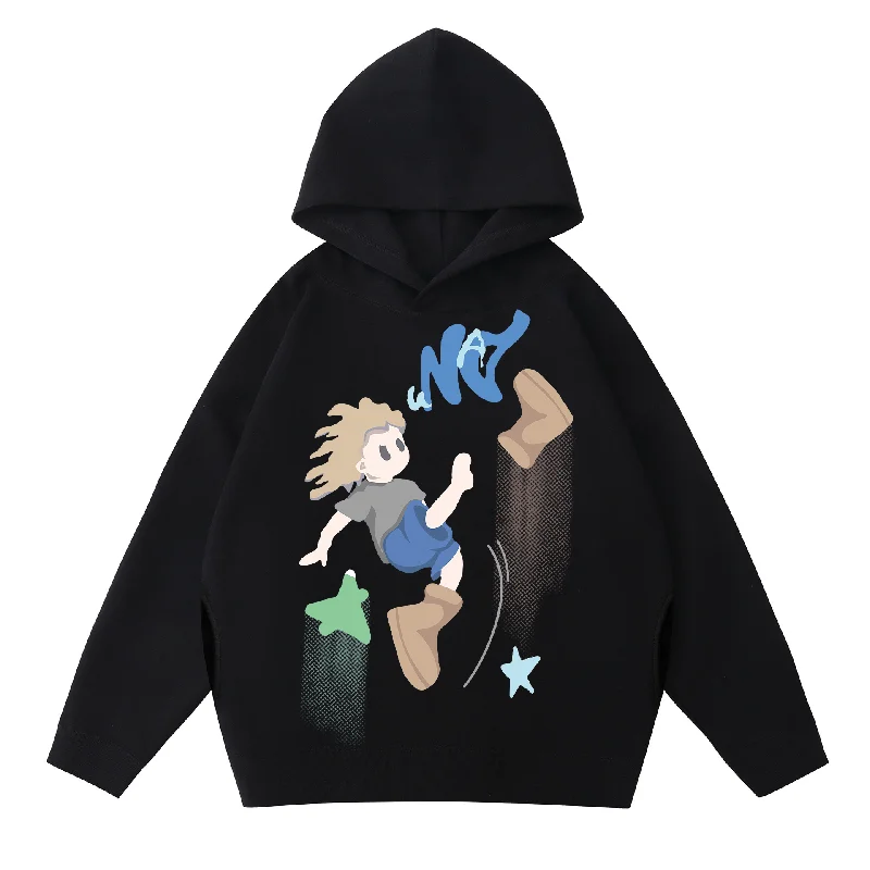 Women's long - sleeve cropped sweatshirt with ribbed cuffs for a snug fitAG Naughty Cartoon Boys Hoodie Women's long - sleeve cropped sweatshirt with ribbed cuffs for a snug fitAG Naughty Cartoon Boys Hoodie