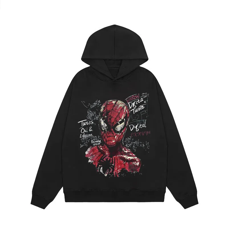 Women's color - block hoodie combining bold hues for a fashion - forward statementAG American Retro Cartoon Animation Spider-Man Returns Hoodie Women's color - block hoodie combining bold hues for a fashion - forward statementAG American Retro Cartoon Animation Spider-Man Returns Hoodie
