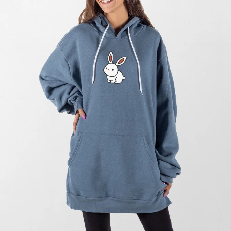 Women's zip - front sweatshirt with contrast stitching for a sporty aestheticBunny Giant Hoodie Women's zip - front sweatshirt with contrast stitching for a sporty aestheticBunny Giant Hoodie