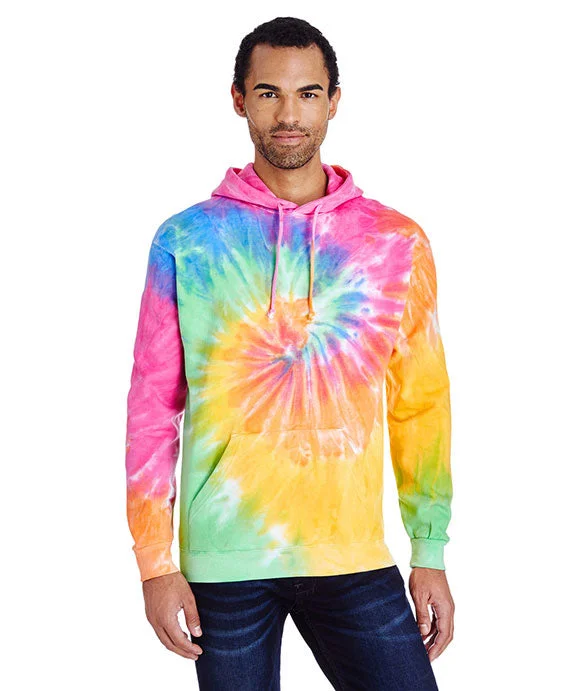 Women's cropped sweatshirt with a slogan graphic for a fun and expressive lookCD877 - Tie-Dye Adult Tie-Dyed Pullover Hooded Sweatshirt | Eternity Women's cropped sweatshirt with a slogan graphic for a fun and expressive lookCD877 - Tie-Dye Adult Tie-Dyed Pullover Hooded Sweatshirt | Eternity