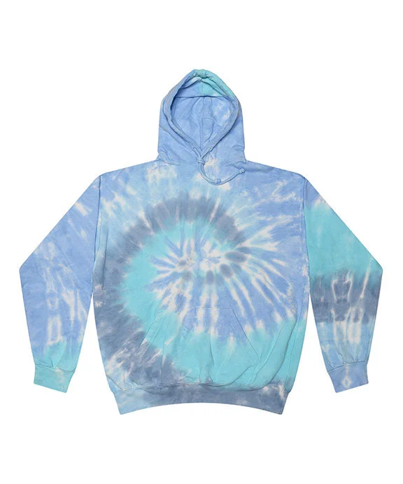 Women's tie - front hoodie in a lightweight fabric for summer layeringCD877 - Tie-Dye Adult Tie-Dyed Pullover Hooded Sweatshirt | Lagoon Women's tie - front hoodie in a lightweight fabric for summer layeringCD877 - Tie-Dye Adult Tie-Dyed Pullover Hooded Sweatshirt | Lagoon