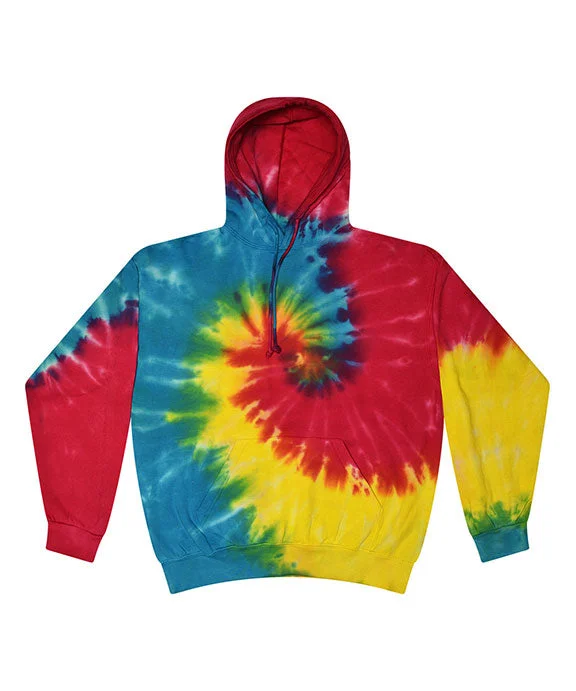 Women's long - sleeve cropped sweatshirt with ribbed cuffs for a snug fitCD877 - Tie-Dye Adult Tie-Dyed Pullover Hooded Sweatshirt | Reactive Rainbow Women's long - sleeve cropped sweatshirt with ribbed cuffs for a snug fitCD877 - Tie-Dye Adult Tie-Dyed Pullover Hooded Sweatshirt | Reactive Rainbow