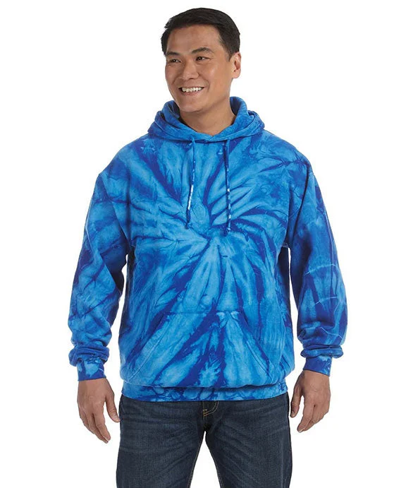 Women's zip - front sweatshirt with contrast stitching for a sporty aestheticCD877 - Tie-Dye Adult Tie-Dyed Pullover Hooded Sweatshirt | Spider Royal Women's zip - front sweatshirt with contrast stitching for a sporty aestheticCD877 - Tie-Dye Adult Tie-Dyed Pullover Hooded Sweatshirt | Spider Royal