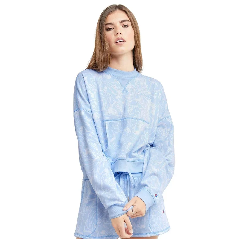 Women's quarter - zip sweatshirt made of organic cotton for eco - conscious fashionChampion Campus French Terry Crew - Women Women's quarter - zip sweatshirt made of organic cotton for eco - conscious fashionChampion Campus French Terry Crew - Women