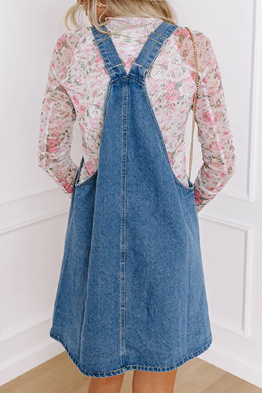 Halter Neck Women Dress to Show Off the Shoulders and NecklineColleen Denim Dress