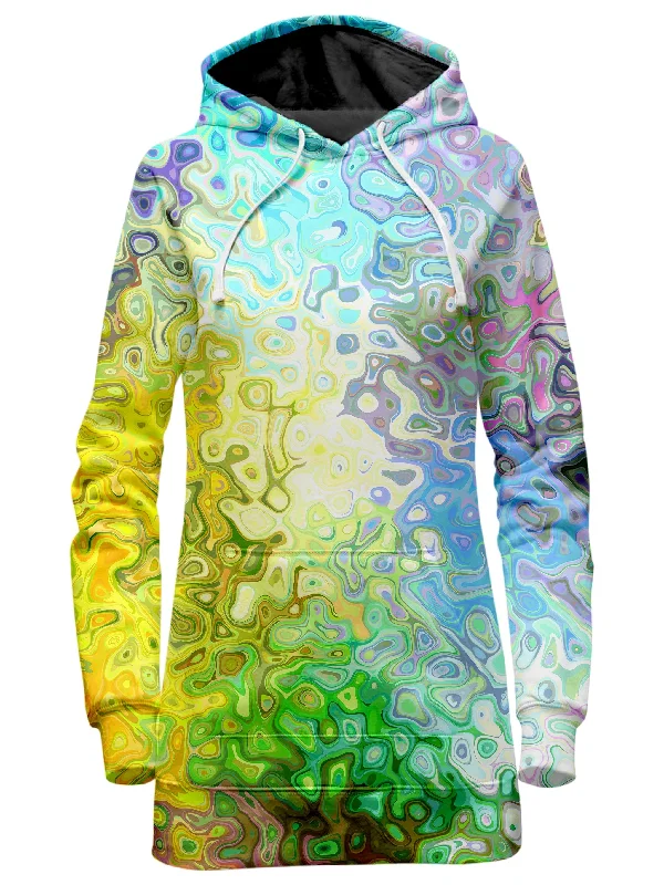 Women's hoodie with a glittery print for a glamorous and sparkly appearanceColor Jumble Hoodie Dress