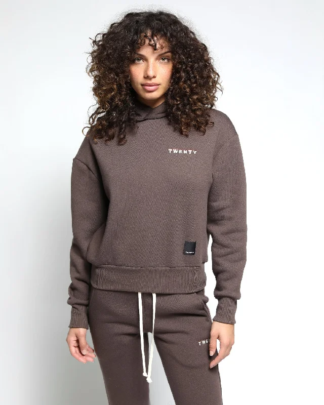 Women's mock - neck sweatshirt made of moisture - wicking material for fitness useSunnyside Brushed Terry Hoodie Women's mock - neck sweatshirt made of moisture - wicking material for fitness useSunnyside Brushed Terry Hoodie