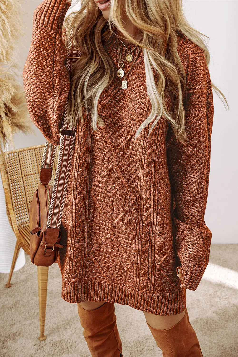 Shift Women Dress with a Simple and Classic Design for Everyday WearDawn Sweater Dress
