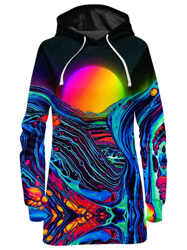 Women's hoodie with a detachable hood for customizable stylingDose of Sunset Hoodie Dress Women's hoodie with a detachable hood for customizable stylingDose of Sunset Hoodie Dress