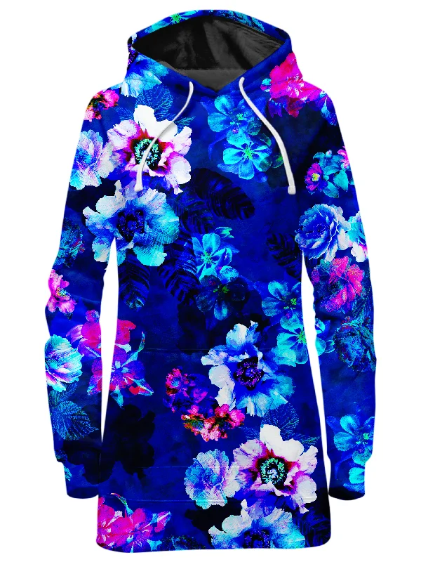 Women's tie - dye hoodie in bright colors for a retro and eye - catching styleEnchanted Flora Hoodie Dress Women's tie - dye hoodie in bright colors for a retro and eye - catching styleEnchanted Flora Hoodie Dress