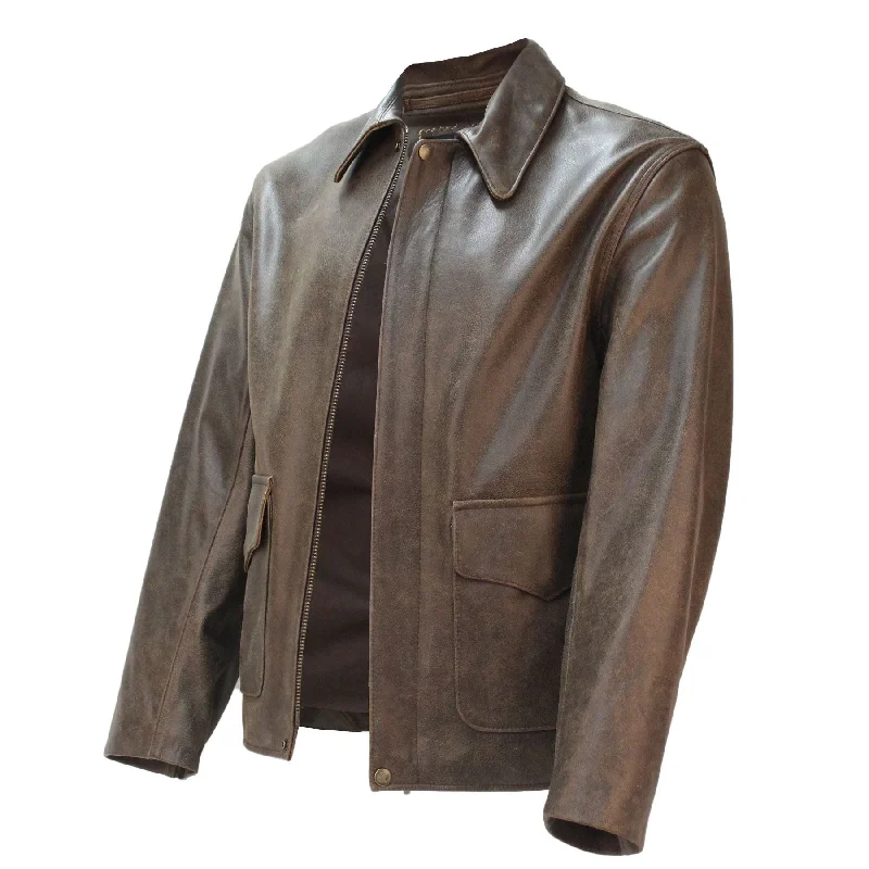 Women's cropped down jackets in bold colors for a sporty and fashionable winter outfitLast Crusade/Crystal Skull Leather Jacket in Pre-distressed Hide Women's cropped down jackets in bold colors for a sporty and fashionable winter outfitLast Crusade/Crystal Skull Leather Jacket in Pre-distressed Hide