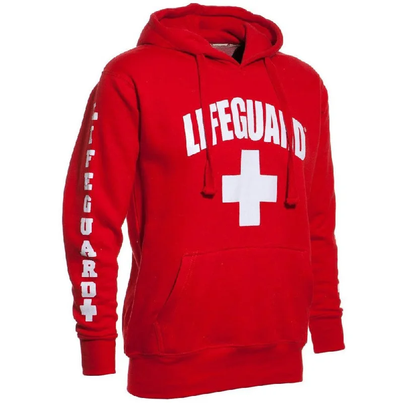 Women's zip - front sweatshirt with contrast stitching for a sporty aestheticMen's/Women's Cotton Lifeguard Hoodie Women's zip - front sweatshirt with contrast stitching for a sporty aestheticMen's/Women's Cotton Lifeguard Hoodie