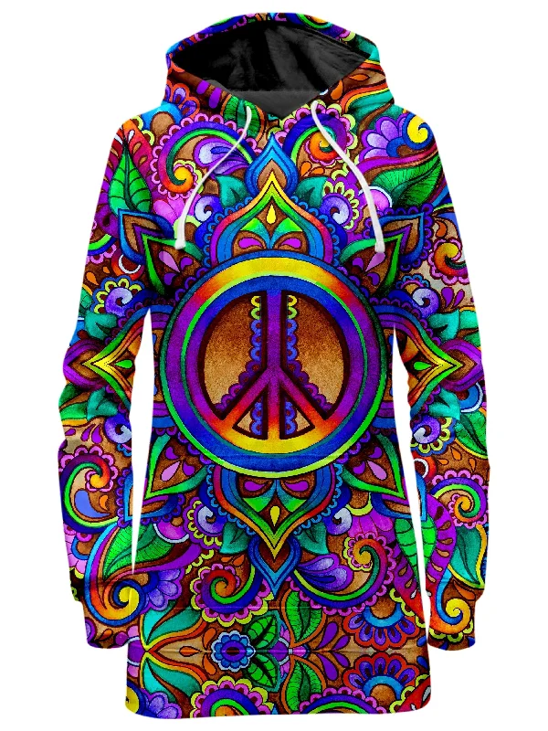 Women's fleece - lined hoodie with thumbholes for warmth in winterPeace Stock Hoodie Dress Women's fleece - lined hoodie with thumbholes for warmth in winterPeace Stock Hoodie Dress