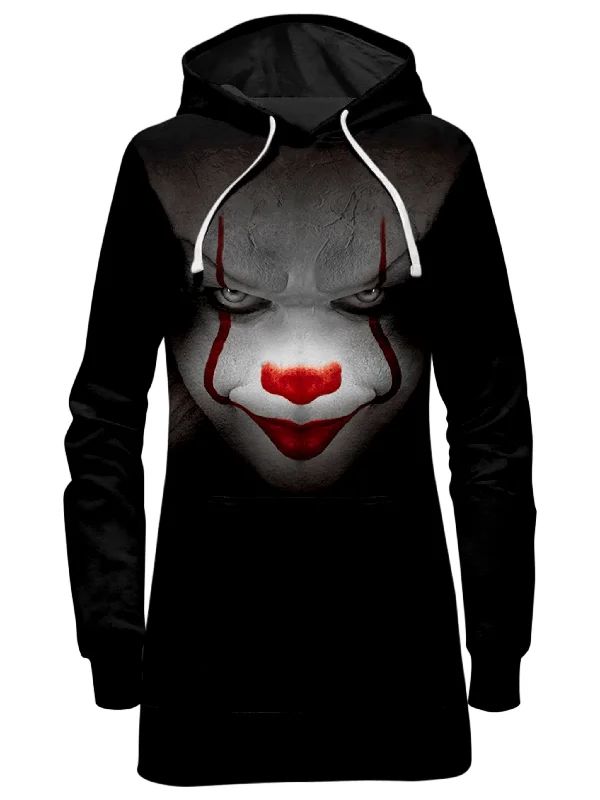 Women's color - block hoodie combining bold hues for a fashion - forward statementPennywise Hoodie Dress Women's color - block hoodie combining bold hues for a fashion - forward statementPennywise Hoodie Dress