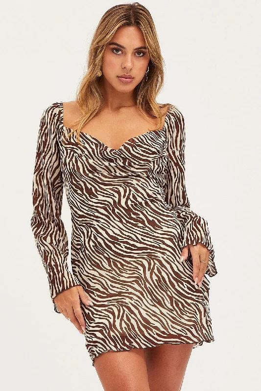 Little Black Women Dress with Sequins for a Glamorous Night OutPrint Mini Dress Long Sleeve Little Black Women Dress with Sequins for a Glamorous Night OutPrint Mini Dress Long Sleeve